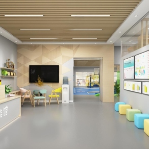 现代体能培训机构3D模型下载